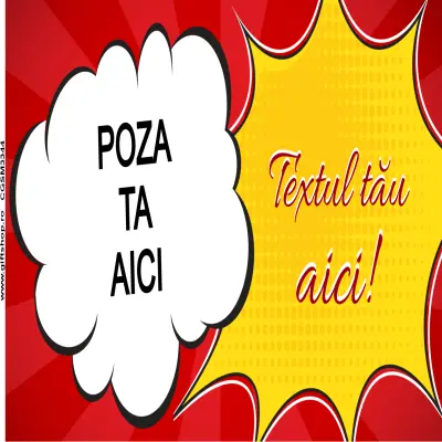 Cana personalizata cu poza si text, 330ml, model 3344