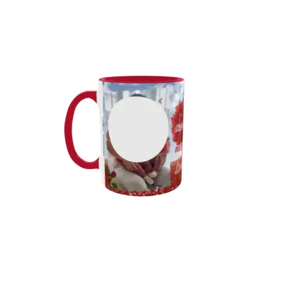 Pentru cea mai iubita mama si sotie, cana din ceramica, 330ml, personalizata cu 2 poze si text model 3371