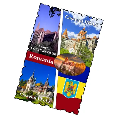 Castele romania, magnet frigider mgs177