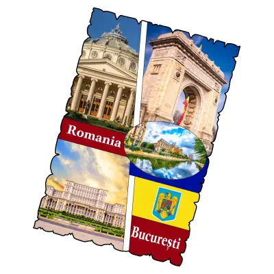 Bucuresti romania, magnet frigider mgs179