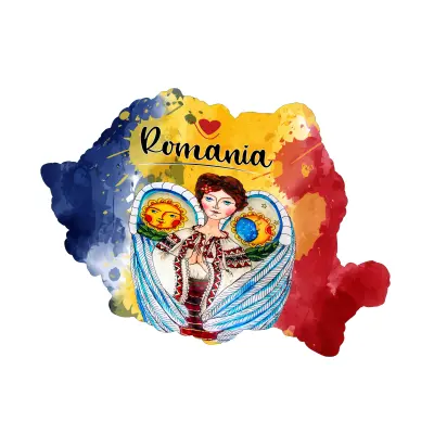 Mgs023-magnet frigider-harta romania