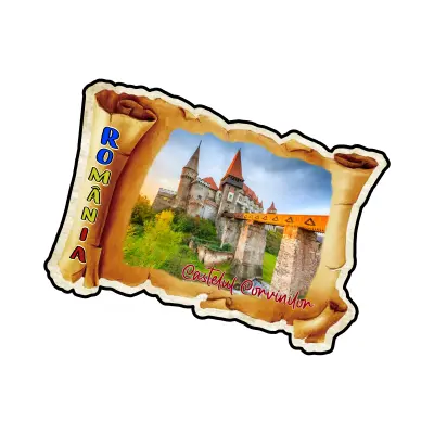 Mgs145-magnet frigider-rom.-castelulcorvinilor