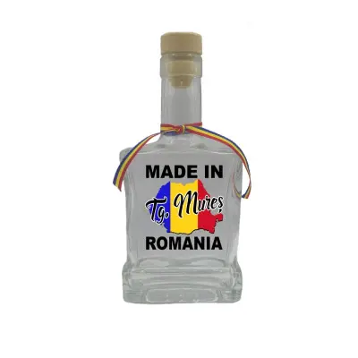 Made in tg mures romania, sticla cu mesaj plata, 250 ml, model divgs179 06 12