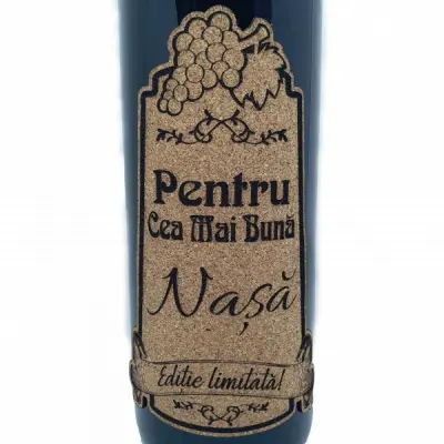 Pentru cea mai buna nasa, eticheta pluta cu mesaj