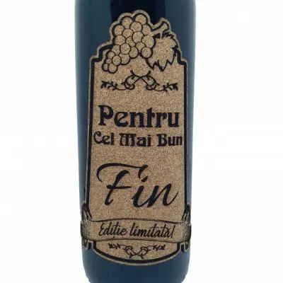 Pentru cel mai bun fin, eticheta pluta cu mesaj