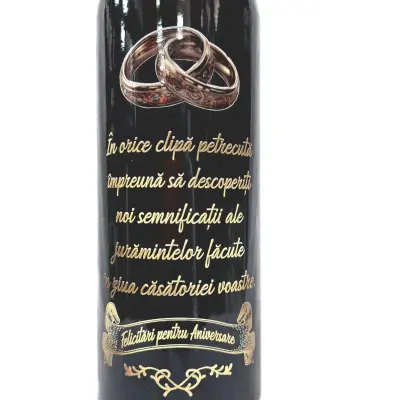 Felicitari pentru aniversare, eticheta uv cu mesaj