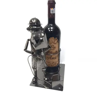 Sudor, suport din metal pentru sticla, 13x25 cm