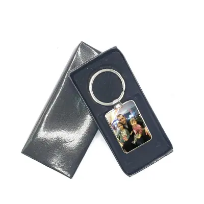 .breloc personalizat dreptunghi, poza/ text din metal, model ya-05 01