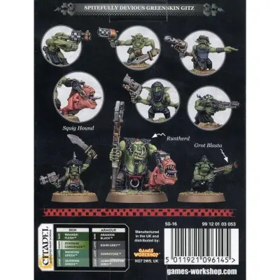 Orks: runtherd and gretchin, warhammer 40000, games workshop, model 50-16