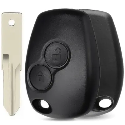 ​carcasa telecomanda auto cu 2 butoane si lamela inclusa, compatibila renault trafic, clio, modus, master, vivaro, movano, twingo